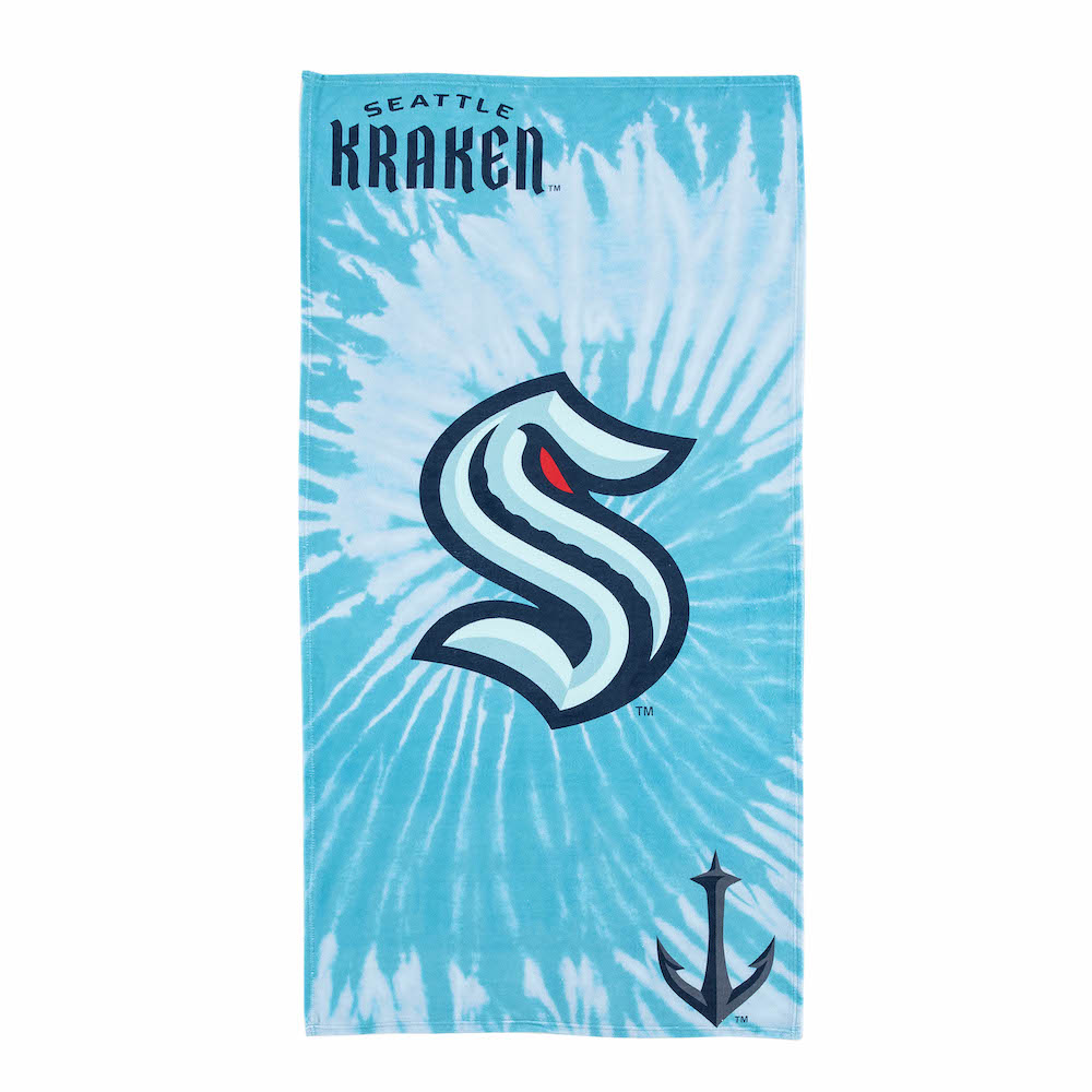 Seattle Kraken Pyschedelic 30x60 Beach Towel