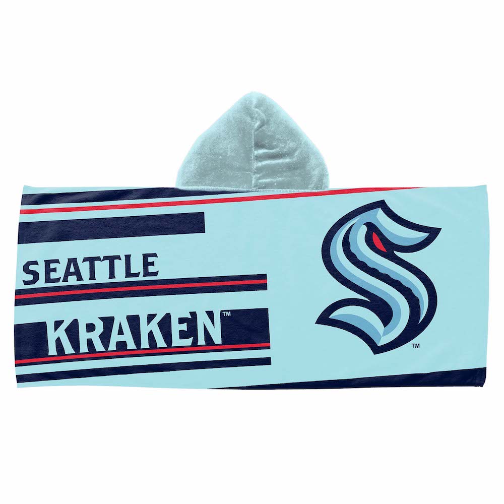 Seattle Kraken Youth Hooded Beach Towel