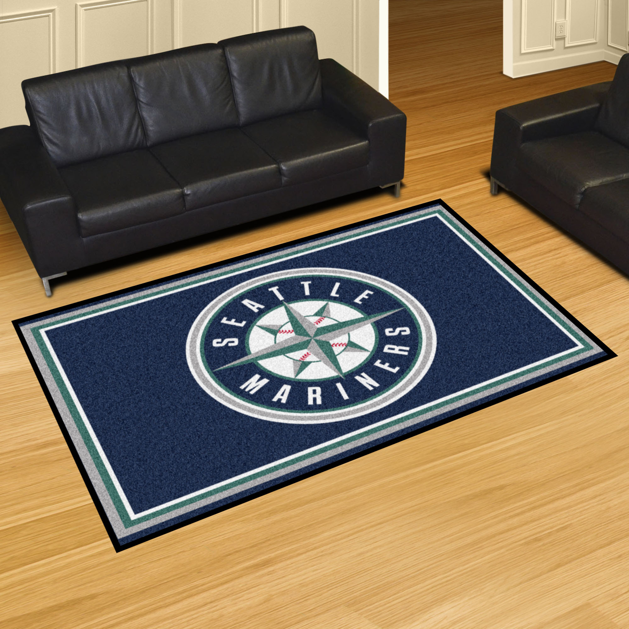 Seattle Mariners 5x8 Area Rug