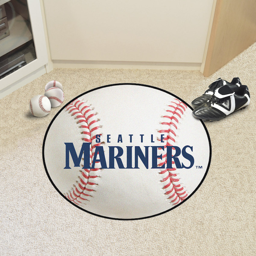 Seattle Mariners ALT LOGO Round Baseball Mat