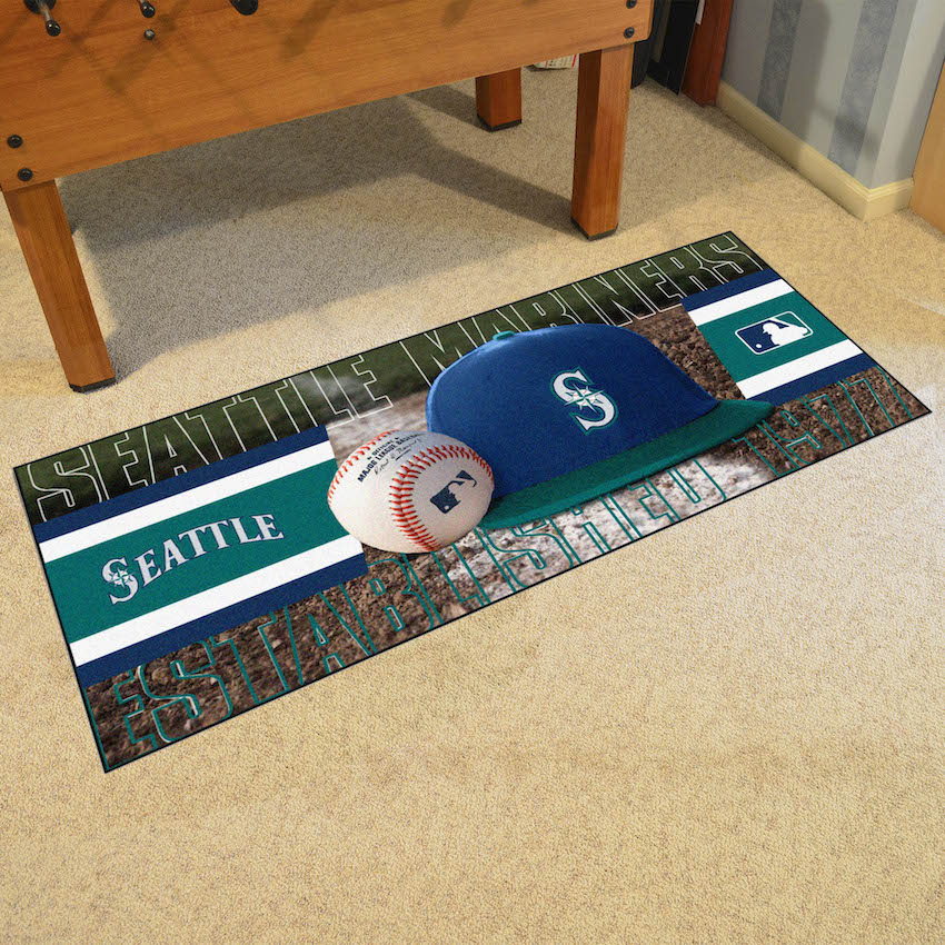 Seattle Mariners ALT LOGO 30 x 72 Baseball Carpet Runner