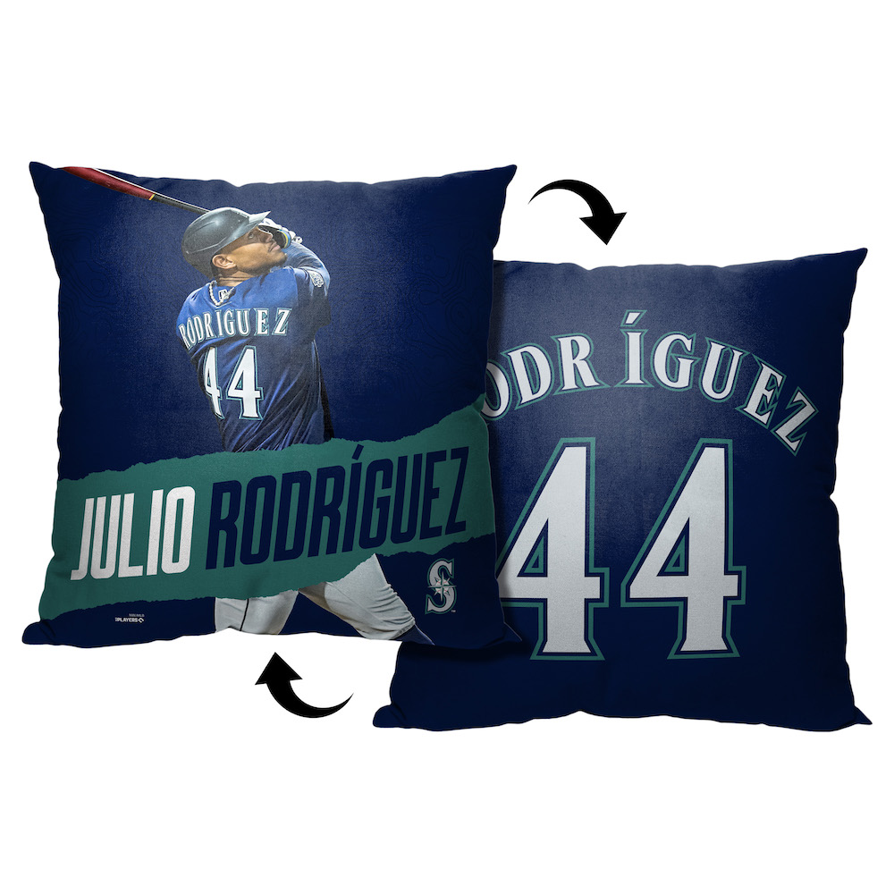 Seattle Mariners Julio Rodriguez Decorative Throw Pillow 18 x 18 inch