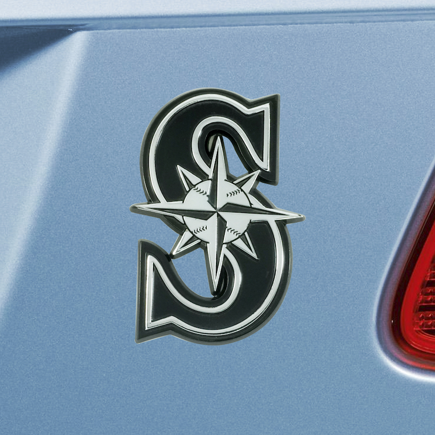 Seattle Mariners Chrome Metal Auto Emblem