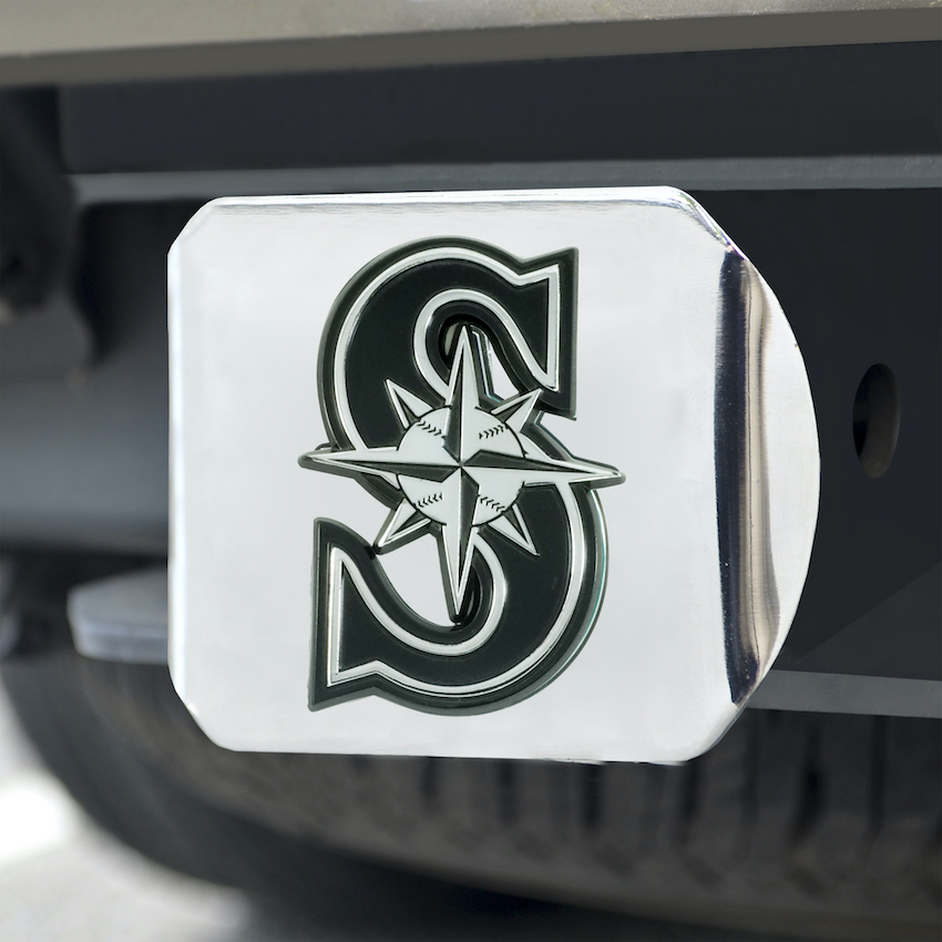 Seattle Mariners Chrome Trailer Hitch Cover