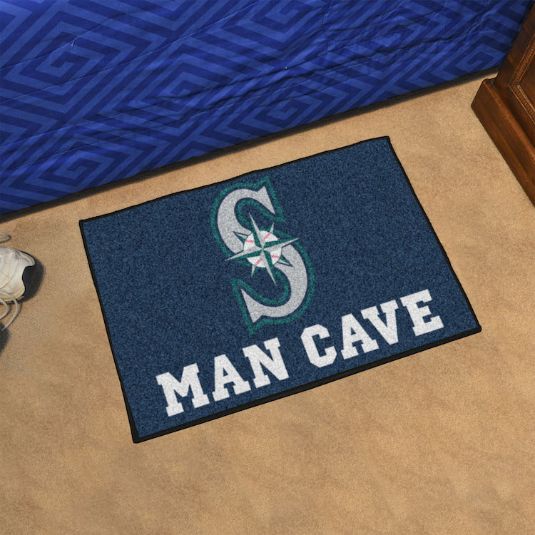 Seattle Mariners MAN CAVE 20 x 30 STARTER Floor Mat