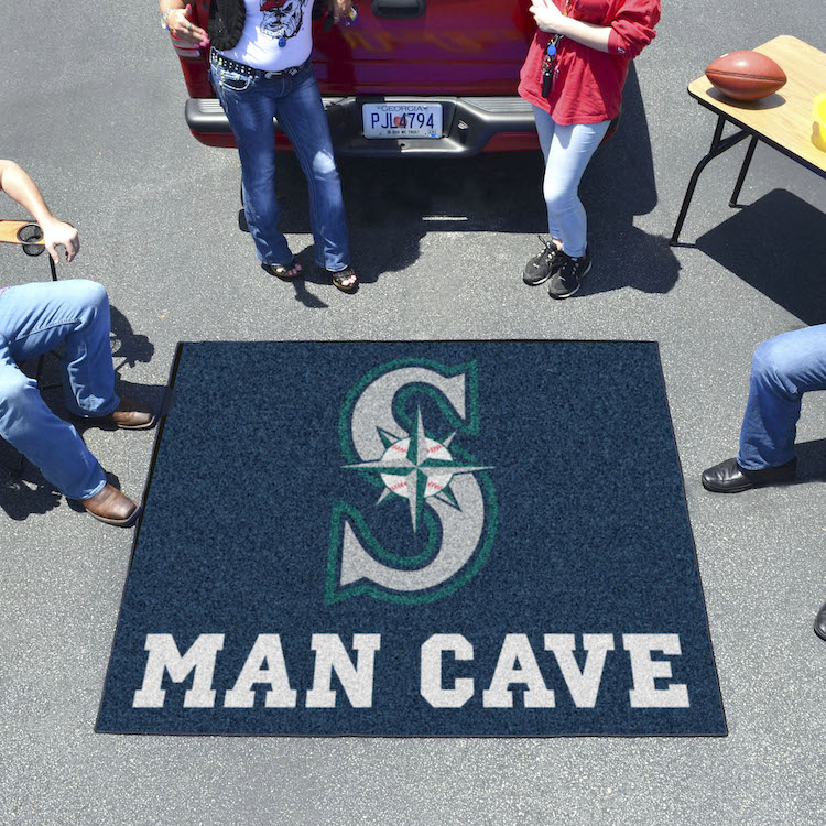 Seattle Mariners MAN CAVE TAILGATER 60 x 72 Rug