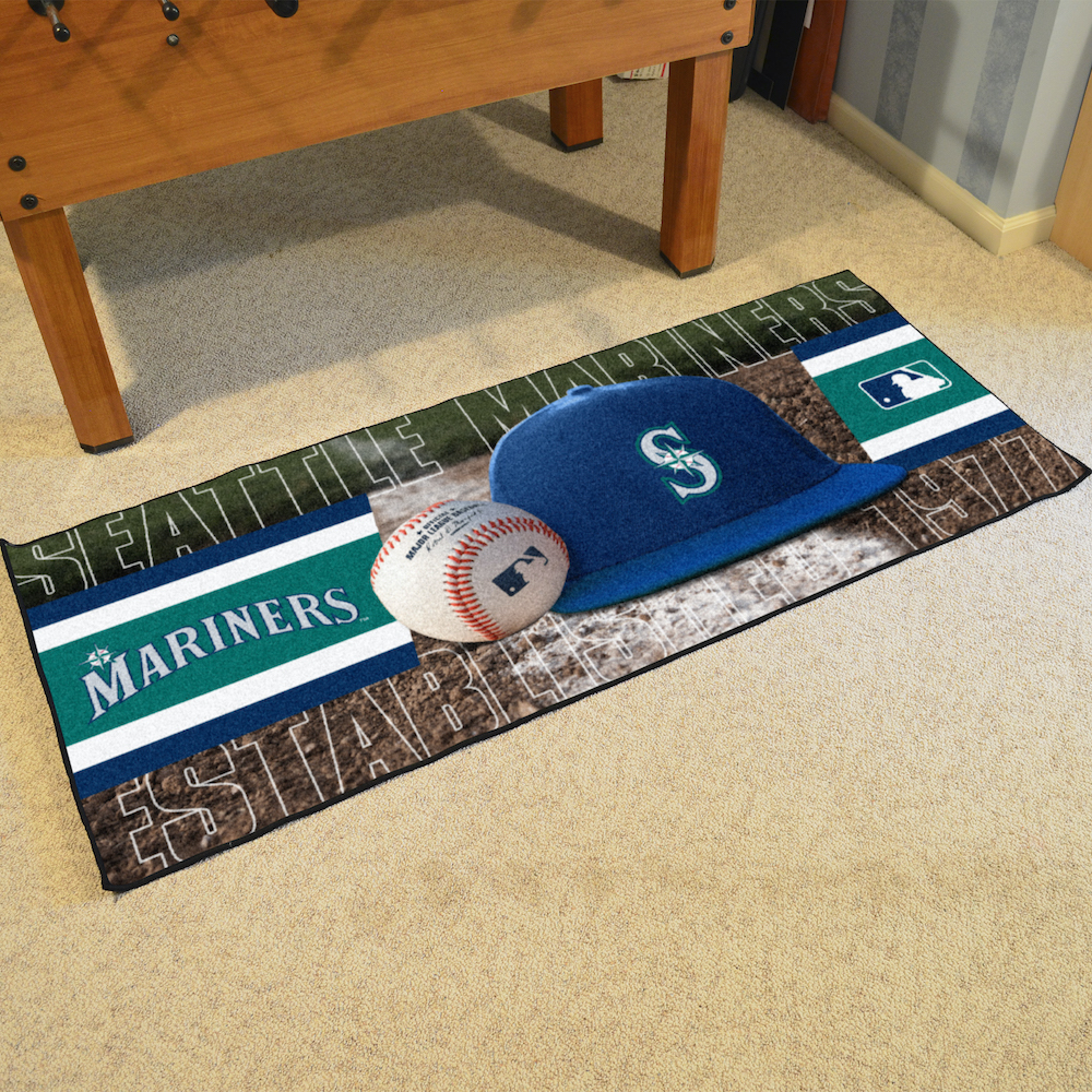 Seattle Mariners 30 x 72 Baseball Carpet Runner