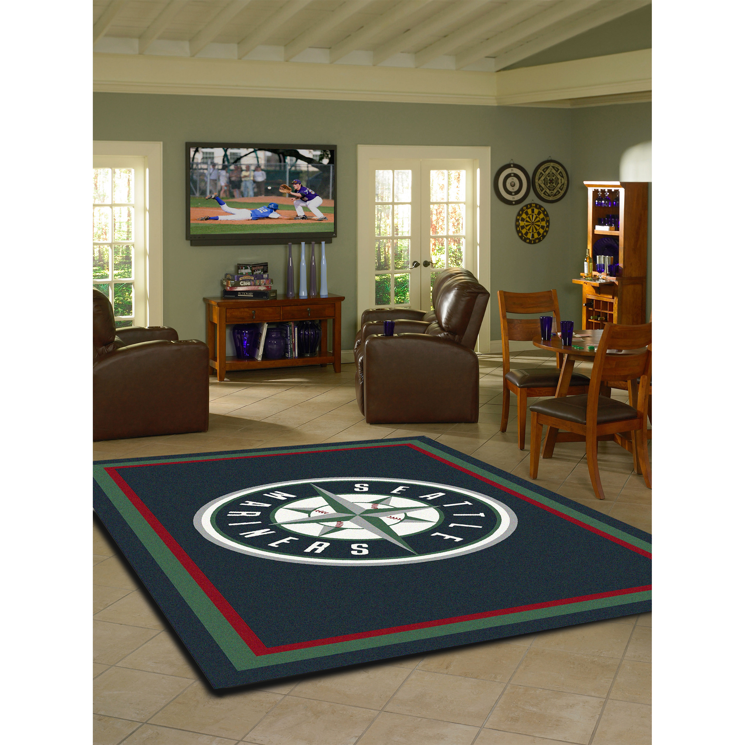 Seattle Mariners 4 X 6 SPIRIT Rug