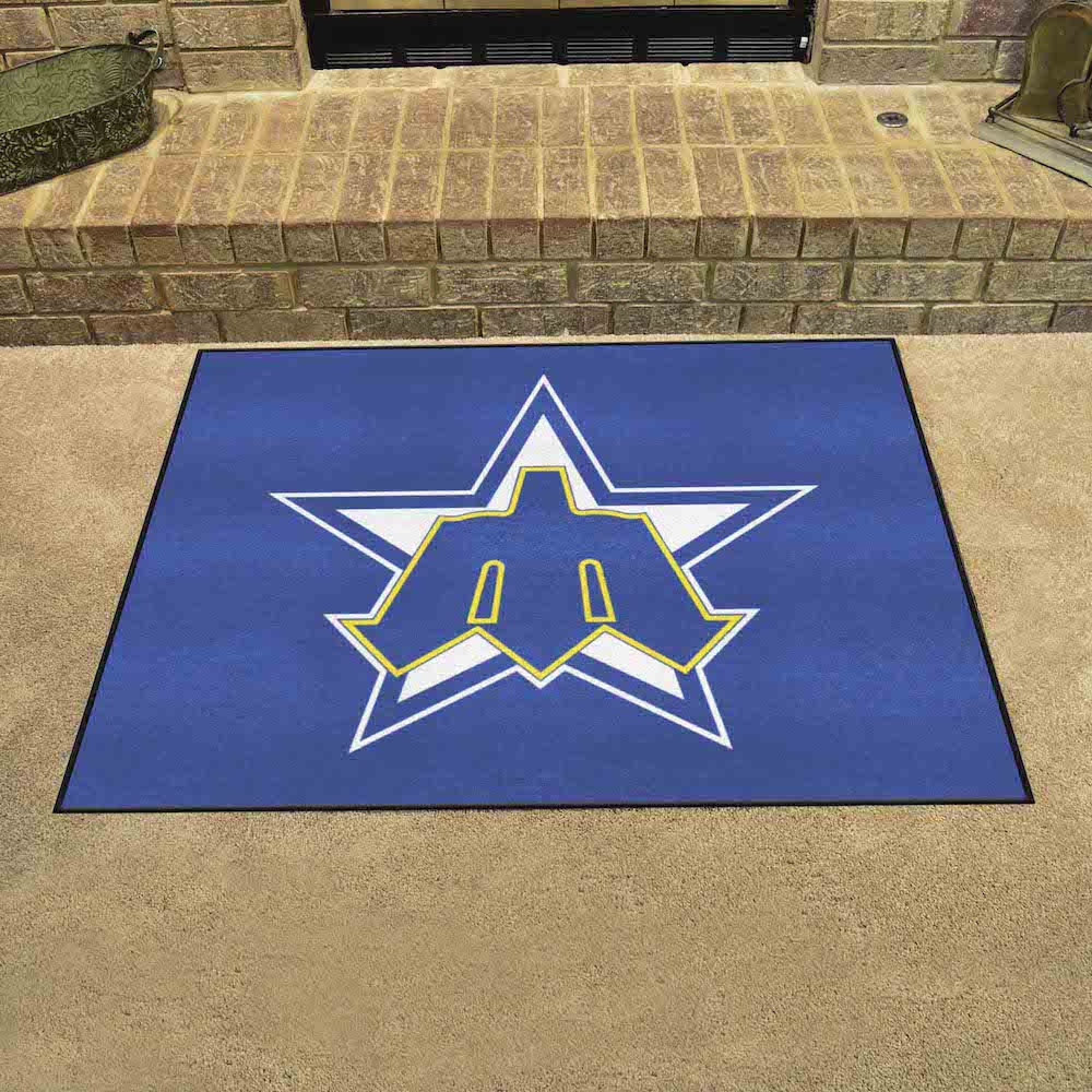 Seattle Mariners MLBCC Vintage ALL STAR 34 x 45 Floor Mat Throwback Logo