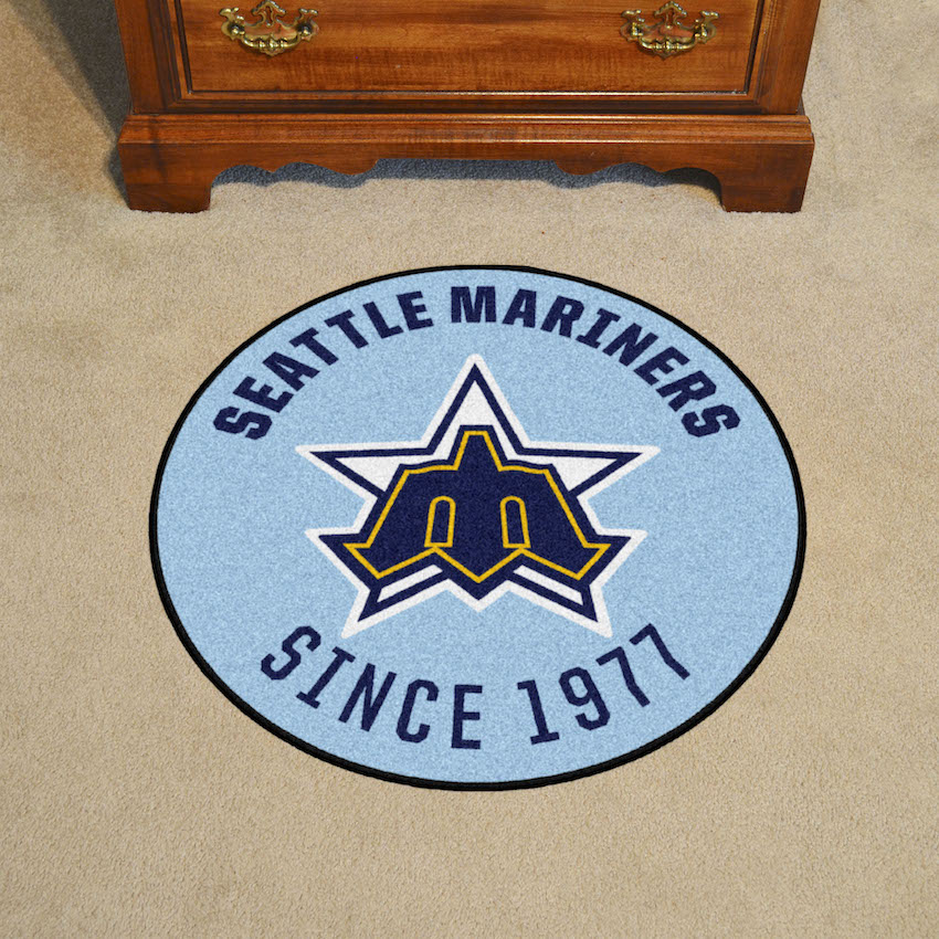 Seattle Mariners MLBCC Vintage Roundel Mat Throwback Logo