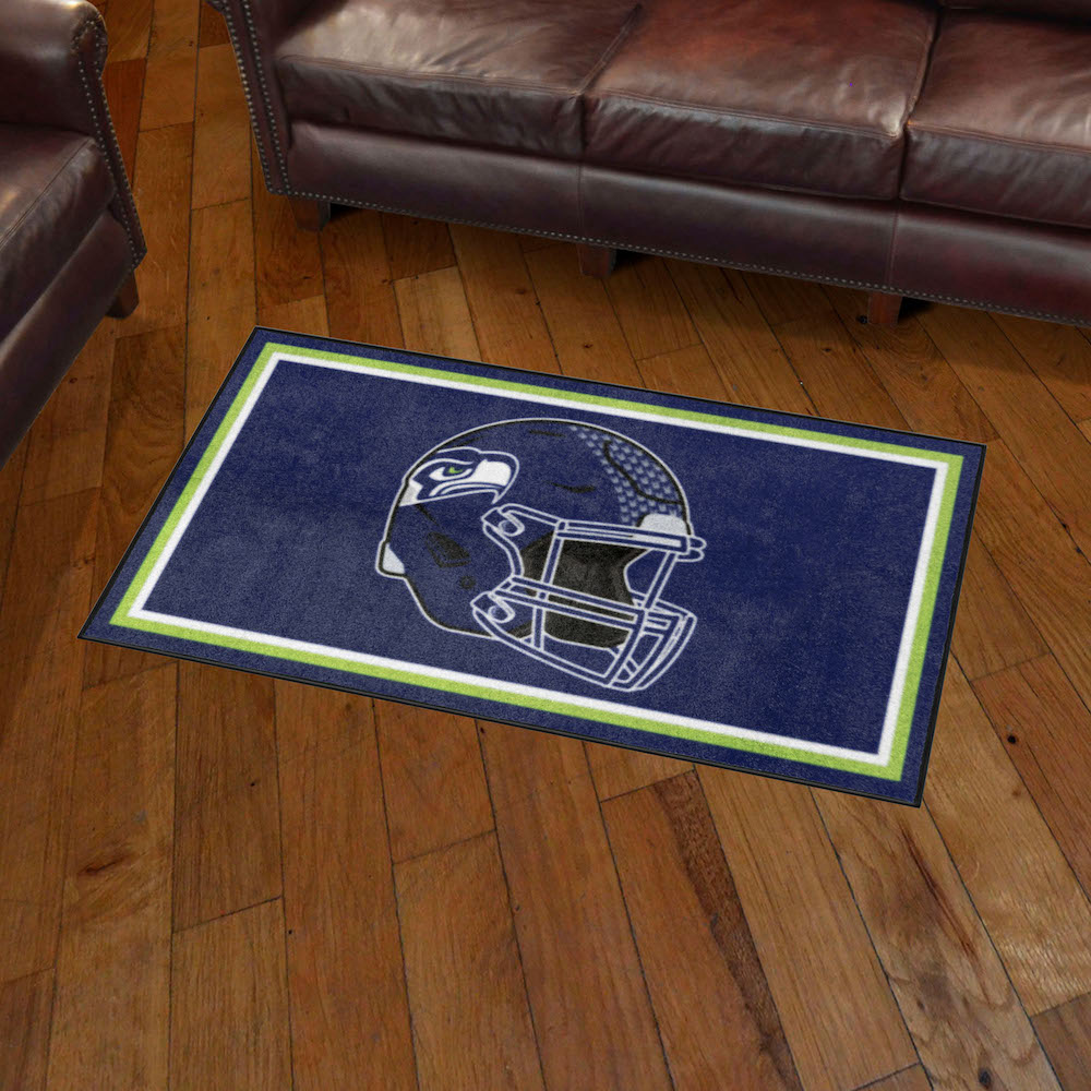 Seattle Seahawks 3x5 Area Rug - Helmet Logo