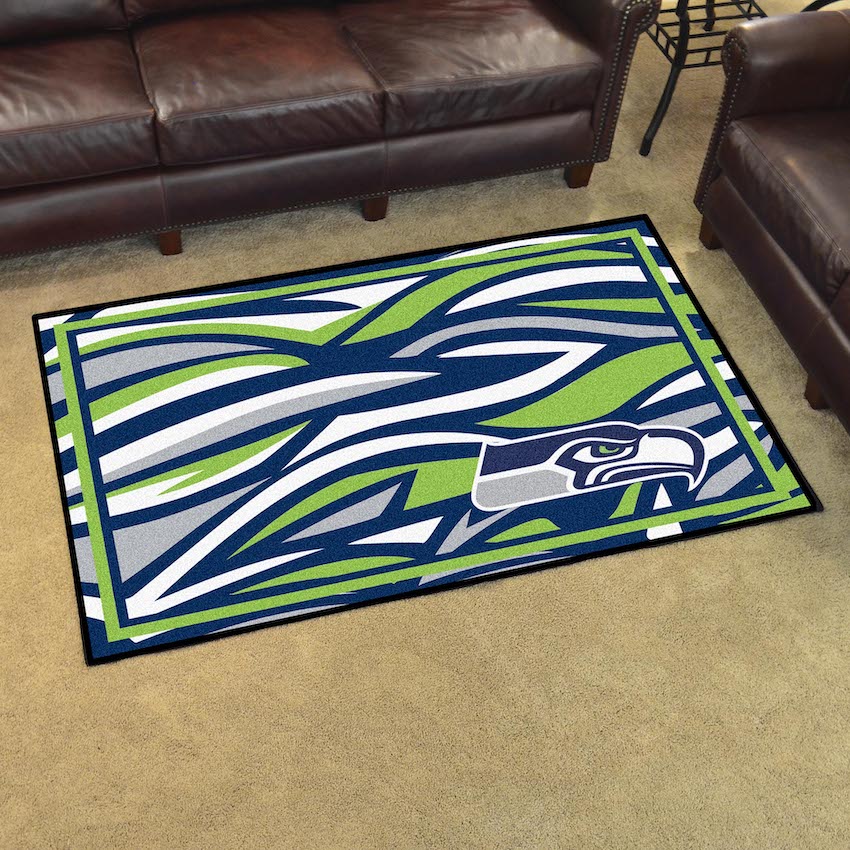 Seattle Seahawks 4x6 Quick Snap Area Rug