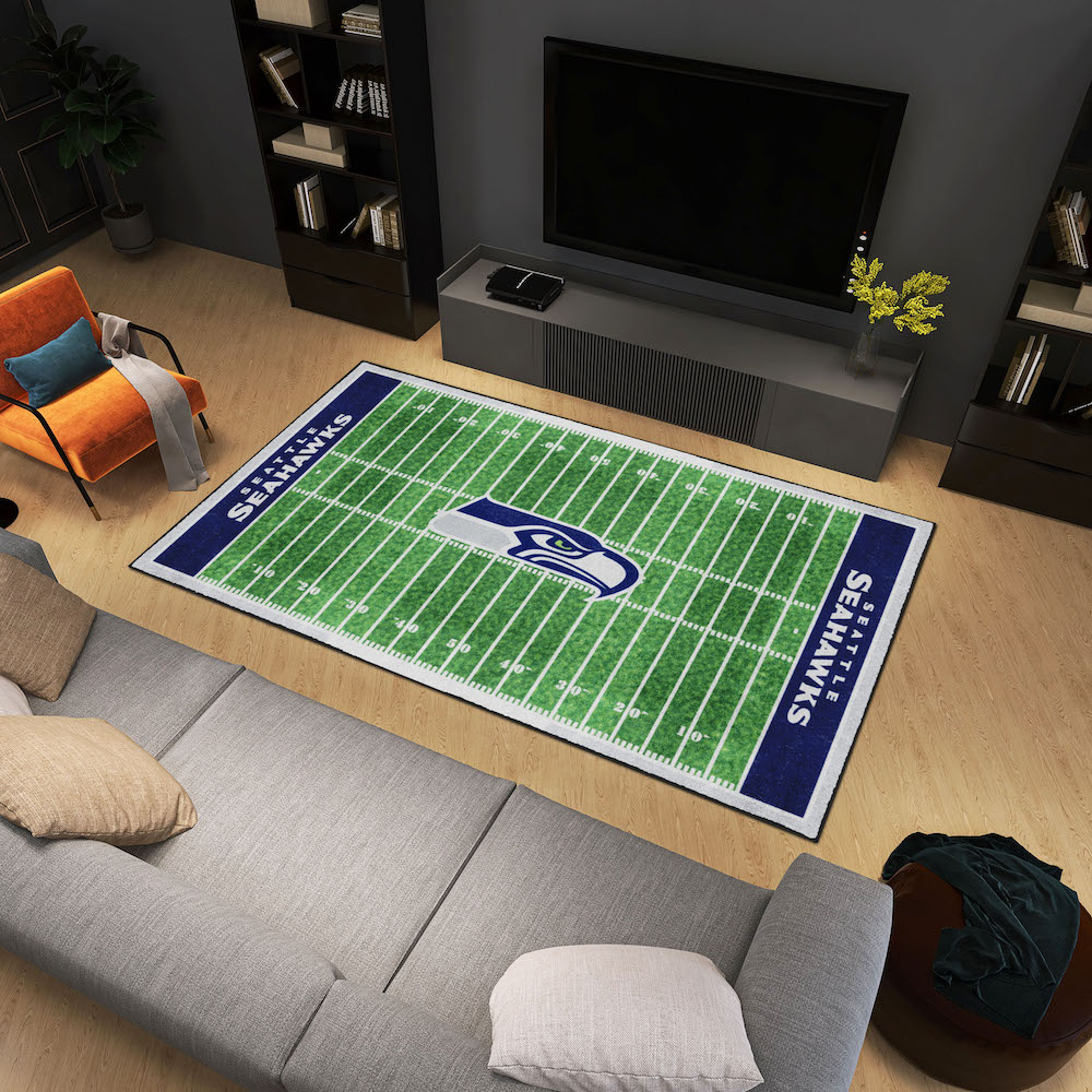 Seattle Seahawks 6x10 Ft Ultra Plush Area Rug