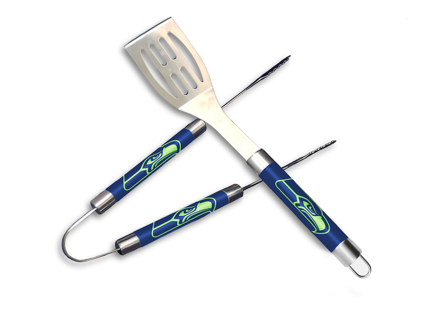 Seattle Seahawks 2 Piece BBQ GRILL MASTER set