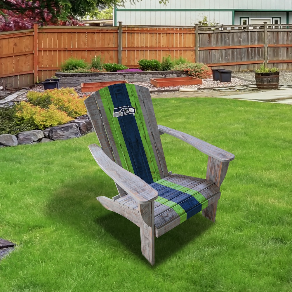 Seattle Seahawks Wooden Adirondack Chair