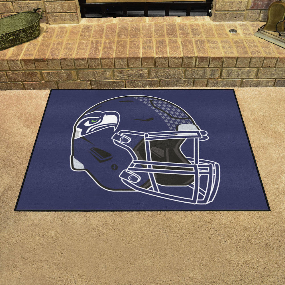 Seattle Seahawks 34 x 45 ALL STAR Floor Mat - Helmet Logo