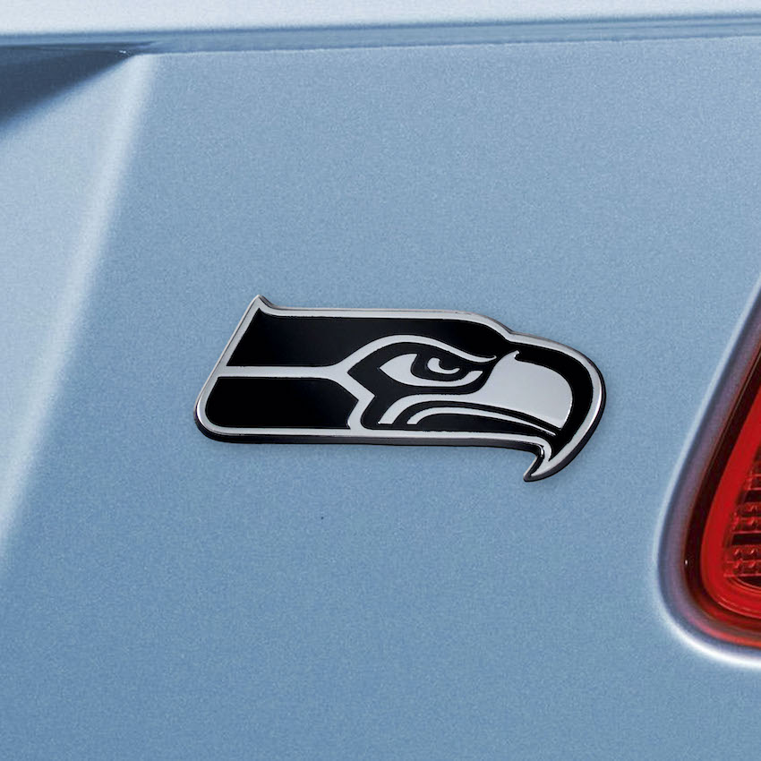 Seattle Seahawks Chrome Metal Auto Emblem