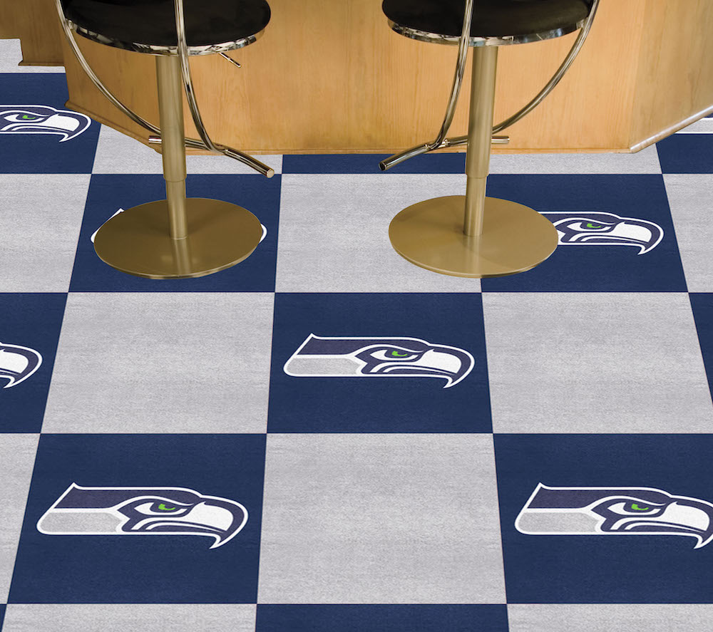 Seattle Seahawks Carpet Tiles 18x18 in.