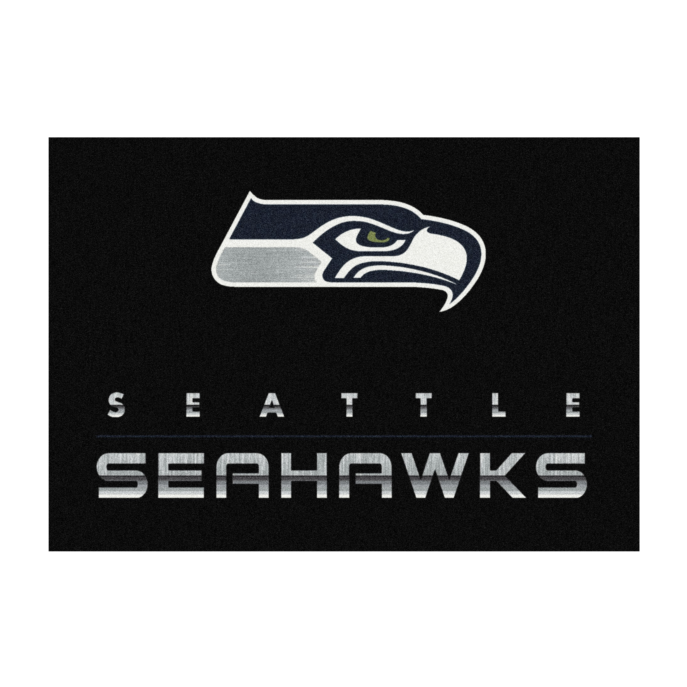 Seattle Seahawks 6 X 8 CHROME Rug