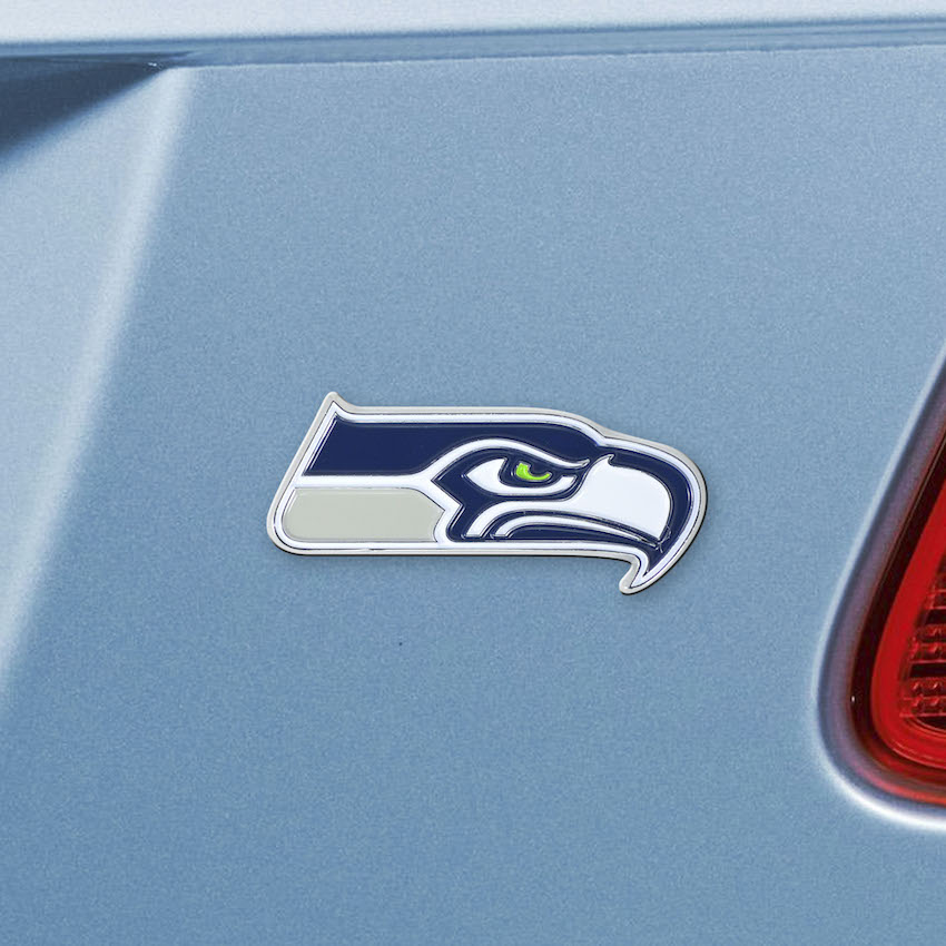 Seattle Seahawks Color Metal Auto Emblem