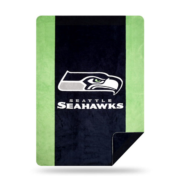 Seattle Seahawks DENALI Silver Knit Throw