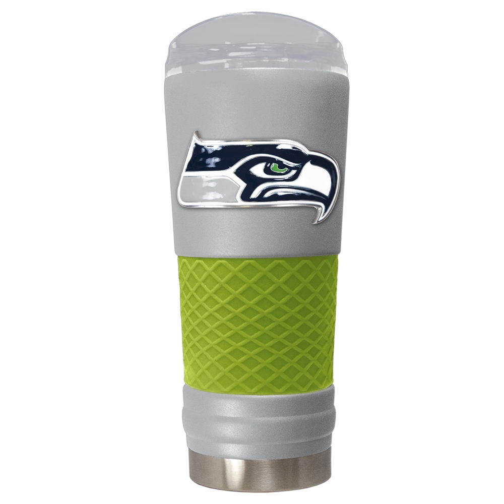 Seattle Seahawks 24 oz DRAFT SERIES NFL Powder Coated Insulated Travel Tumbler ALT