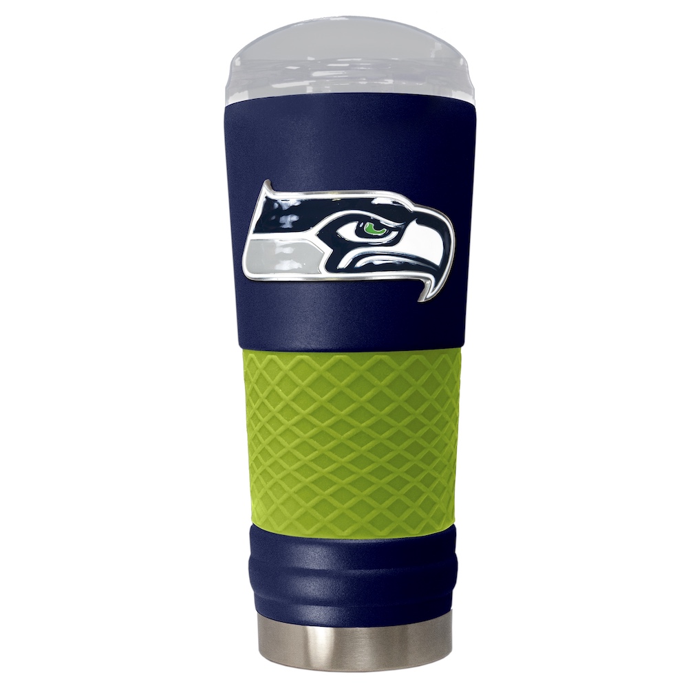 Seattle Seahawks 24 oz DRAFT SERIES NFL Powder Coated Insulated Travel Tumbler