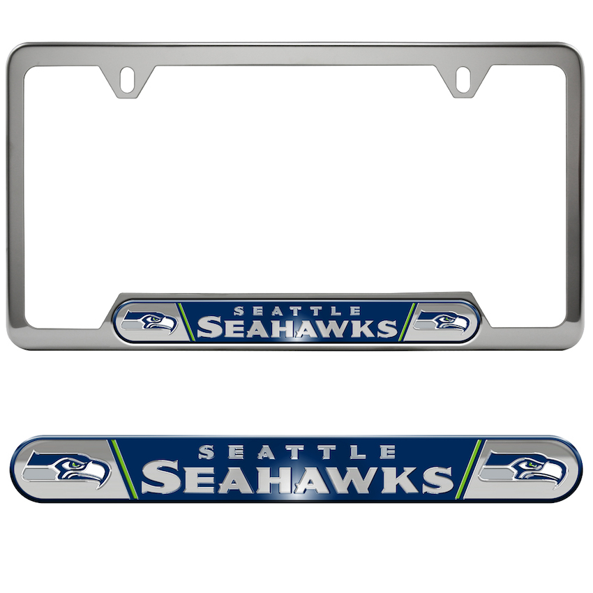 Seattle Seahawks Embossed License Plate Frame