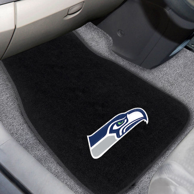 Seattle Seahawks Car Floor Mats 17 x 26 Embroidered Pair