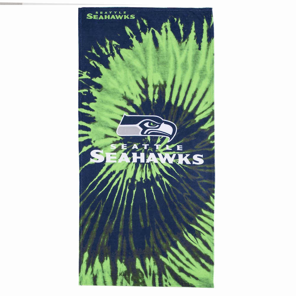 Seattle Seahawks Pyschedelic 30x60 Beach Towel