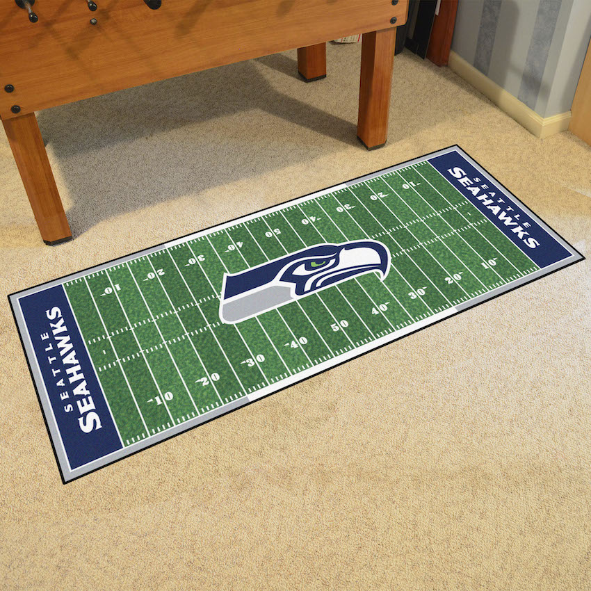 Seattle Seahawks 30 x 72 Football Field Carpet Runner