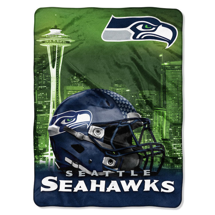 Seattle Seahawks Silk Touch Rachel Throw Blanket 60 x 80