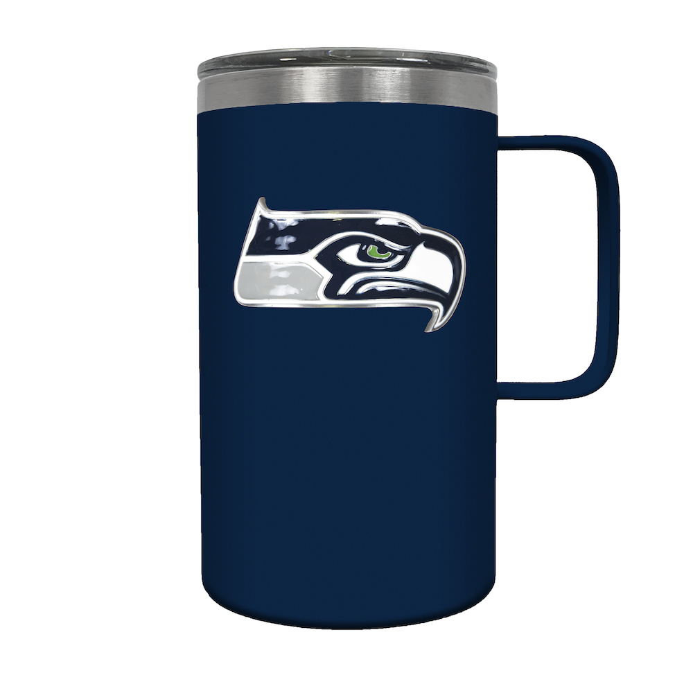 Seattle Seahawks 18 oz HUSTLE Travel Mug - Team Color