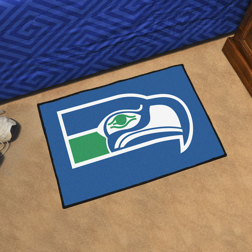 Seattle Seahawks Vintage 20 x 30 STARTER Floor Mat - Throwback Logo