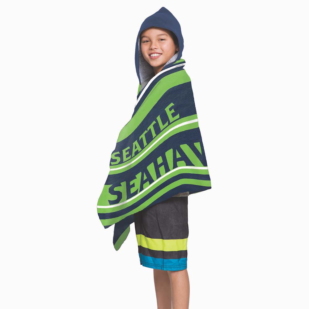 Seattle Seahawks Youth Hooded Beach Towel