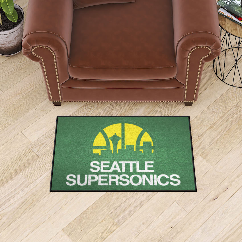 Seattle Supersonics Vintage 20 x 30 STARTER Floor Mat - Throwback Logo