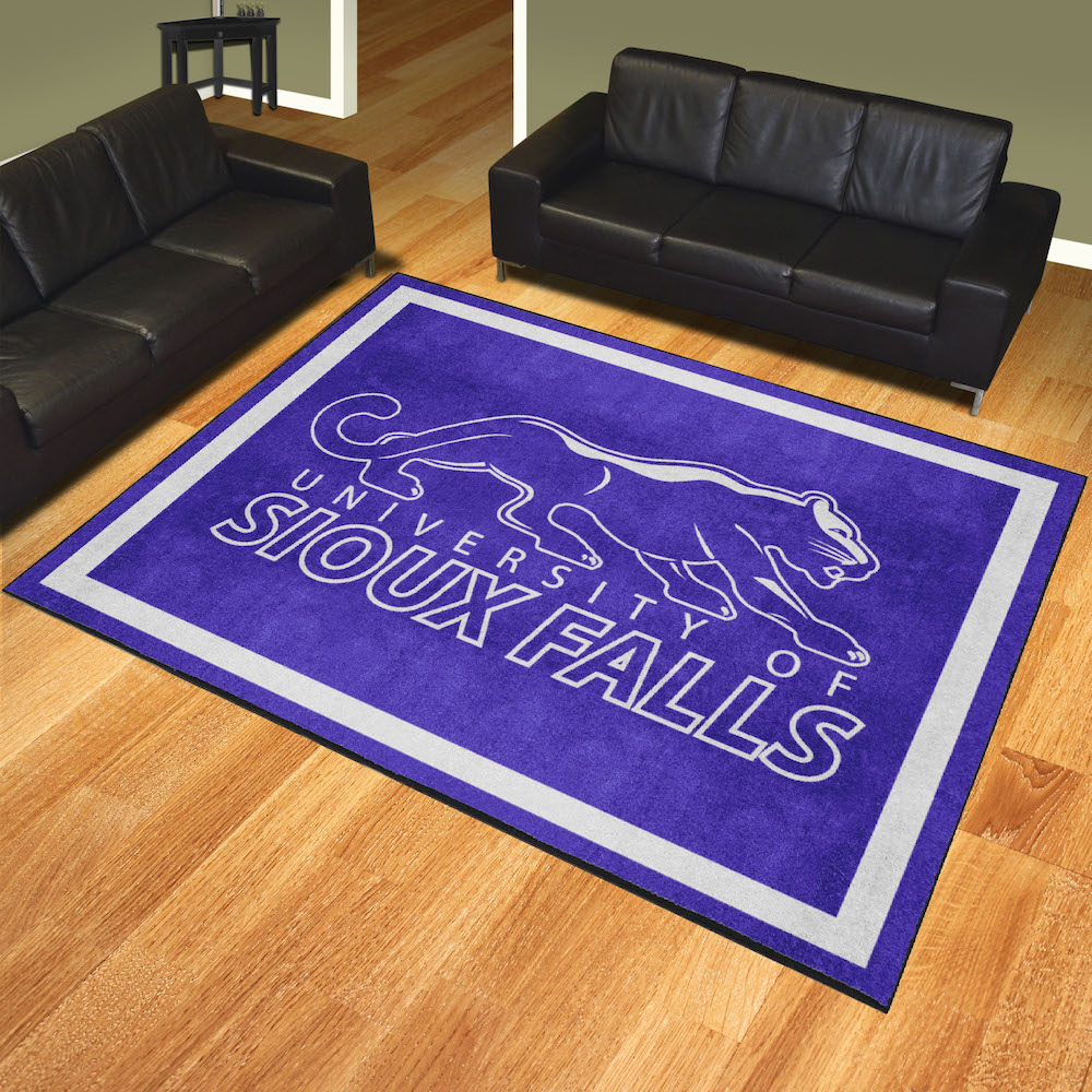 Sioux Falls Cougars Ultra Plush 8x10 Area Rug