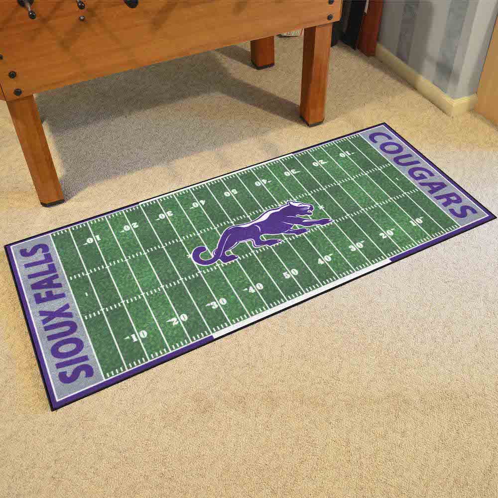 Sioux Falls Cougars 30 x 72 Football Field Carpet Runner