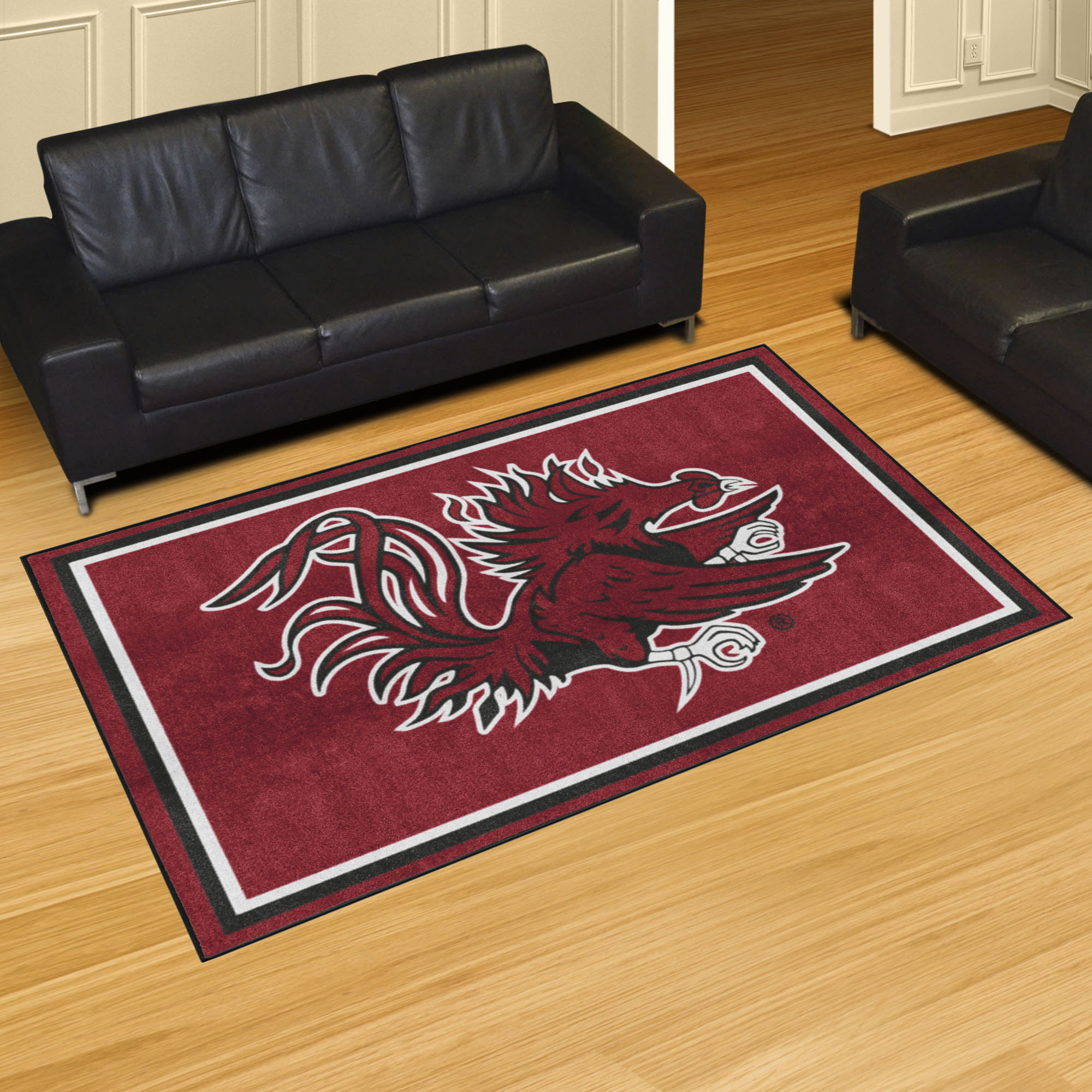 South Carolina Gamecocks 5x8 Area Rug - Alt Logo