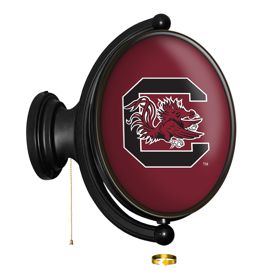 South Carolina Gamecocks LED Rotating Wall Sign ~ OVAL