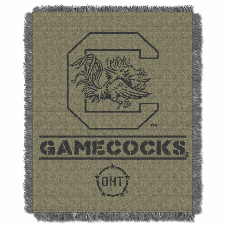 South Carolina Gamecocks OHT Rank Jacquard Throw Blanket