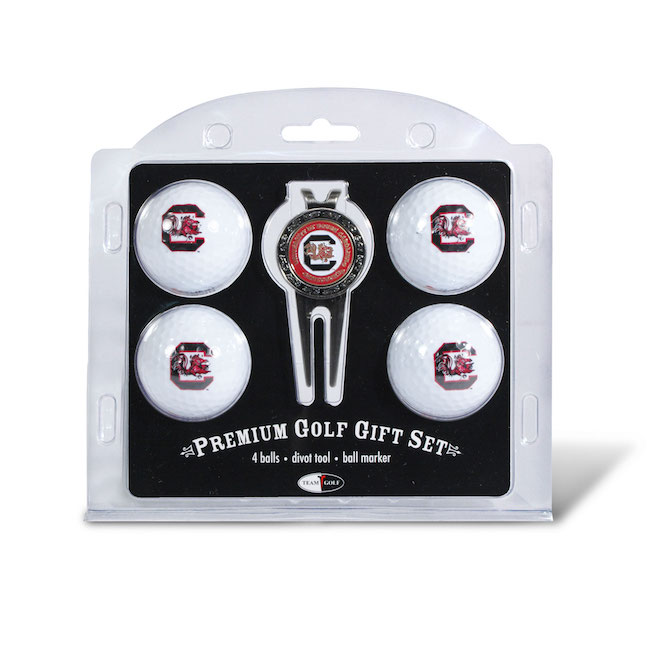 South Carolina Gamecocks 4 Golf Ball and Divot Tool Set