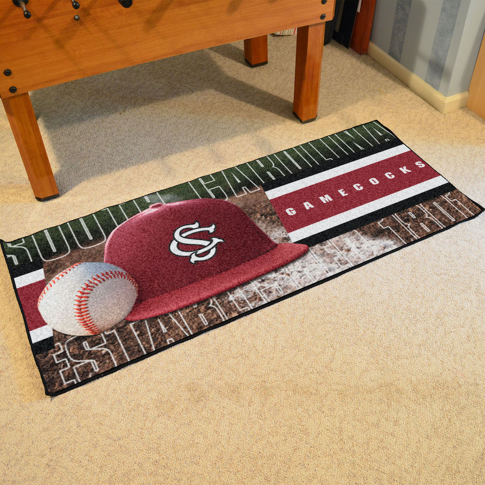 South Carolina Gamecocks 30 x 72 Baseball Carpet Runner