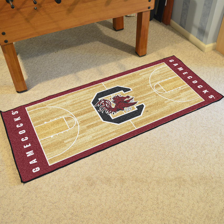 South Carolina Gamecocks 30 x 72 Basketball Court Carpet Runner