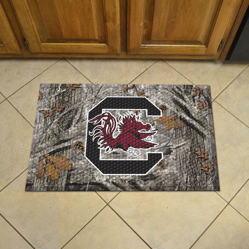 South Carolina Gamecocks Camo Style SCRAPER Door Mat