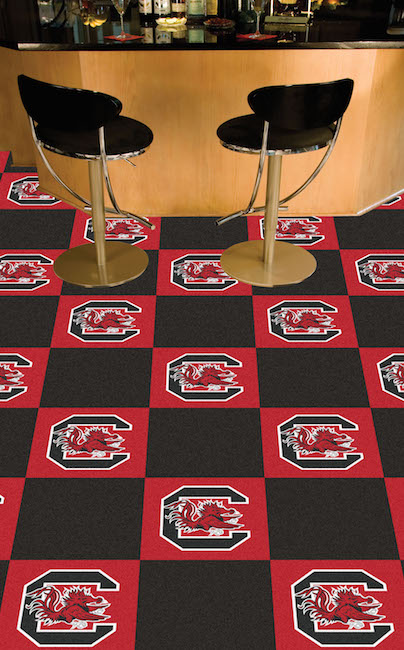 South Carolina Gamecocks Carpet Tiles 18x18 in.