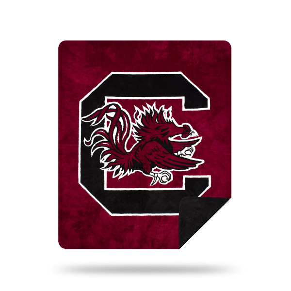 South Carolina Gamecocks DENALI Silver Knit Throw