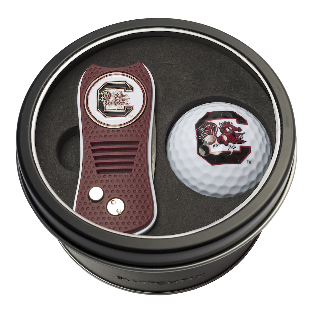 South Carolina Gamecocks Switchblade Divot Tool and Golf Ball Gift Pack