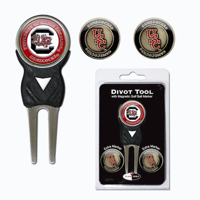 South Carolina Gamecocks 3 Marker Signature Divot Tool Pack