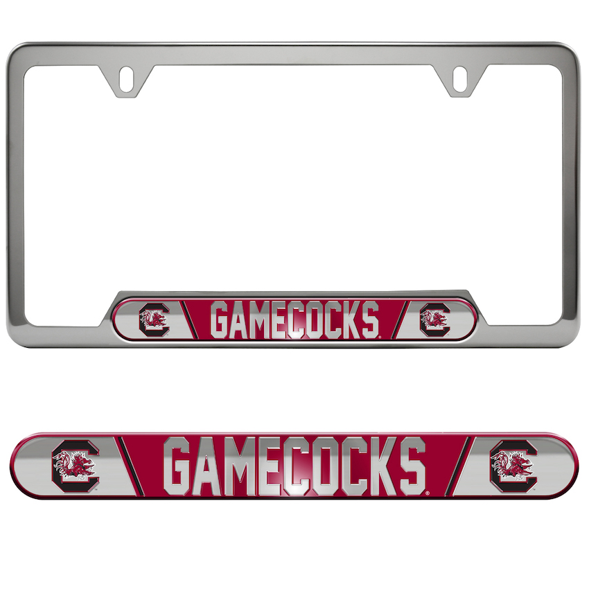 South Carolina Gamecocks Embossed License Plate Frame